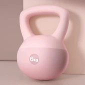 Valkyrie 6kg Soft Kettlebell Yumuşak Tabanlı Metal Kumlu  Ses Yapmaz Darbeye Dayanıklı Çift El Ağırlık - 3