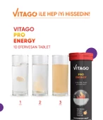 Vitago ProEnergy L-Karnitin, Taurin, Kafein İçeren Efervesan Tablet - 5