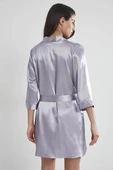 Pierre Cardin Saten Kısa Tek Sabahlık 1010 Royal - 3