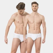 Türen Erkek Ribana Kom Slip (2'li Paket) 155/Beyaz - 1