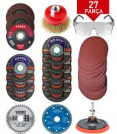 Spiral Avuç İçi Taşlama Makinesi Matkap Seti 115 mm (27 PARÇA) - 1