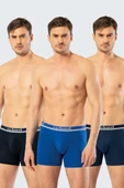 Cacharel Erkek 3'lü Boxer 1338/Lacivert-İndigo-Saks 1338/Lacivert-İndigo-Saks - 1