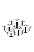 OMS MEGA Gastro 2005 indüksiyonlu 5'li Derin Tencere Seti-24-26-28-30-34cm thumbnail 1