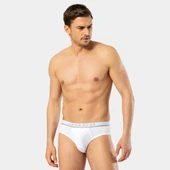 Cacharel Erkek Likralı Bantlı Slip 1311/Beyaz - 1
