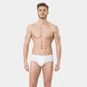 Türen Erkek Ribana Kom Slip (2'li Paket) 155/Beyaz - 2