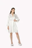 Pierre Cardin Saten Taşlı Bride Gelin Sabahlık 1000 - 3