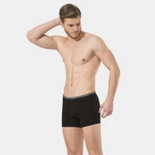 Türen Erkek Likralı Boxer (2'li Paket) 126/Siyah - 3