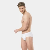 Türen Erkek Ribana Kom Slip (2'li Paket) 155/Beyaz - 3