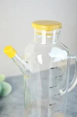 Paçi Alisa Bambu Kapaklı Kare Borosilikat Yağlık - 1000 ml - 2