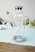 Paçi Metal Kapaklı Kare Borosilikat Yağlık - 1000 Ml - 1