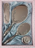 Saraylı Silver Sarmaşık Ayna Fırça Tuvalet Tkm 101 - 1