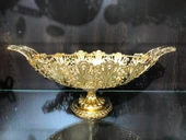 Gold Kristal Taşlı Ayaklı Gondol Çikolatalık LKM-440 - 1