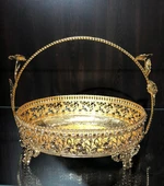 Gold Sepet Kristal Taşlı Çikolatalık Meyvelik LKM-251 - 1