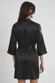 Pierre Cardin Siyah Kısa Tek Sabahlık 1010 - 4