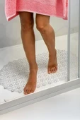 Banyo Paspası Şeffaf Silikon Kaymaz Vakumlu Duş Paspası thumbnail 1