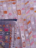 102x140 cm Türk Vintage Halı, El Dokuma Pıtrak Desenli Yün Anadolu Kilim, Ev Dekorasyonu çin Doğal Halı, Boho Stil Kilim - 8