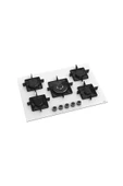 Ferre Ss036 Kare Emaye Izg.75 Cm Beyaz Cam Ocak - 6