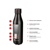 Les Artistes Paris Isı Yalıtımlı Çelik Termos 500ml Tattoo  Gri 500 ML - 12
