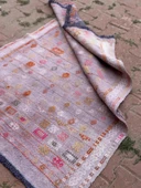 102x140 cm Türk Vintage Halı, El Dokuma Pıtrak Desenli Yün Anadolu Kilim, Ev Dekorasyonu çin Doğal Halı, Boho Stil Kilim - 4