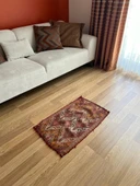 49x80 cm El Dokuma Rustik Desenli Küçük Kilim, Kahverengi & Kırmızı Küçük Boy Anadolu Kilim - 2