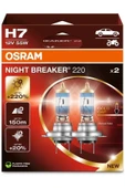 Osram H7 Night Breaker 220 12V %220 Fazla Işık (1 Takım-2 Ad.) - 1