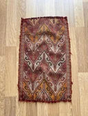 49x80 cm El Dokuma Rustik Desenli Küçük Kilim, Kahverengi & Kırmızı Küçük Boy Anadolu Kilim - 1