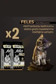 FELES TOZSUZ KEDİ KUMU 10LT X 2 (DOĞAL AKTİF KARBONLU) - 1