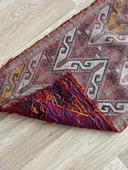 49x80 cm El Dokuma Rustik Desenli Küçük Kilim, Kahverengi & Kırmızı Küçük Boy Anadolu Kilim - 10