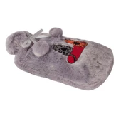 Biggdesign Cats Gri Peluş Sıcak Su Torbası, Yumuşak Kılıf, 2 L, Kedili Tasarım, 20x35, Su Sızdırmaz - 9