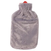 Biggdesign Cats Gri Peluş Sıcak Su Torbası, Yumuşak Kılıf, 2 L, Kedili Tasarım, 20x35, Su Sızdırmaz - 2