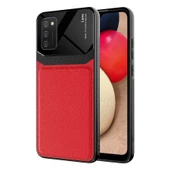 Galaxy A02S Kılıf Zore Emiks Deri Görünümlü Kılıf thumbnail 2