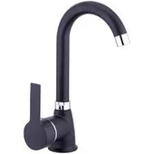 DELTA MİX KUĞU LAVABO BATARYASI-MAT SİYAH - 1