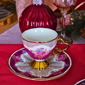Naomi 2 Kişilik Kahve Fincanı Takımı - 90 ml (Mavi-Kırmızı) - 3