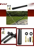 Velonova OPEL MODELLERİ Uyumlu Alüminyum Karbon Fiber Oto Araç Anten Çubuğu Siyah thumbnail 1