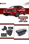 Velonova Renault Clio 4 2007-2016 Sürgülü Kolçak Kol Dayama 2 Adet USB Lİ Araca Özel Delmesiz Vidasız Montaj - 1