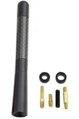 Velonova CHERY MODELLERİ Uyumlu Alüminyum Karbon Fiber Oto Araç Anten Çubuğu Siyah - 4