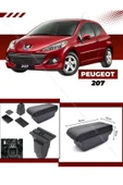 Velonova Peugeot 2072010-2020 Sürgülü Kolçak Kol Dayama 2 Adet USB Lİ Araca Özel Delmesiz Vidasız Montaj - 1