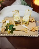 Amour Söz Nişan Tepsisi  Siyah - 1