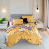 Upstyle Nevresim Seti Çift Kişilik Baskılı Dide Sarı thumbnail 1