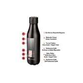 Les Artistes Paris Isı Yalıtımlı Çelik Termos 500ml Minecraft Sport Gamer  Çok Renkli 500 ML - 7