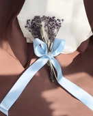 Bloom Doğal Cipso Tepsi Çiçeği  mavi - 1
