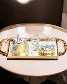 Affection Gold Nişan Kahve Tepsisi  GRİ - 1