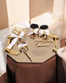 Affinity Gold Söz Nişan Yüzük Tepsisi   Beyaz - 1