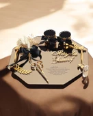 Affinity Gold Söz Nişan Yüzük Tepsisi Siyah - 1