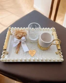 Hana Söz Kahve Tepsisi Gold gold - 1