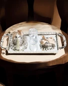 Affection Gümüş Nişan Kahve Tepsisi  gold - 1