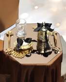 Affinity  Gold Söz Nişan Kahve Tepsisi  Siyah - 1