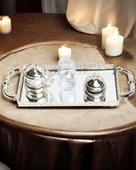 Affection Gümüş Nişan Kahve Tepsisi  gümüş - 1