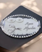 Jubilation Gümüş İncili Söz Nişan Tepsisi  gümüş - 3