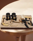 Harmony Gold Söz Nişan Tepsisi   Siyah - 1